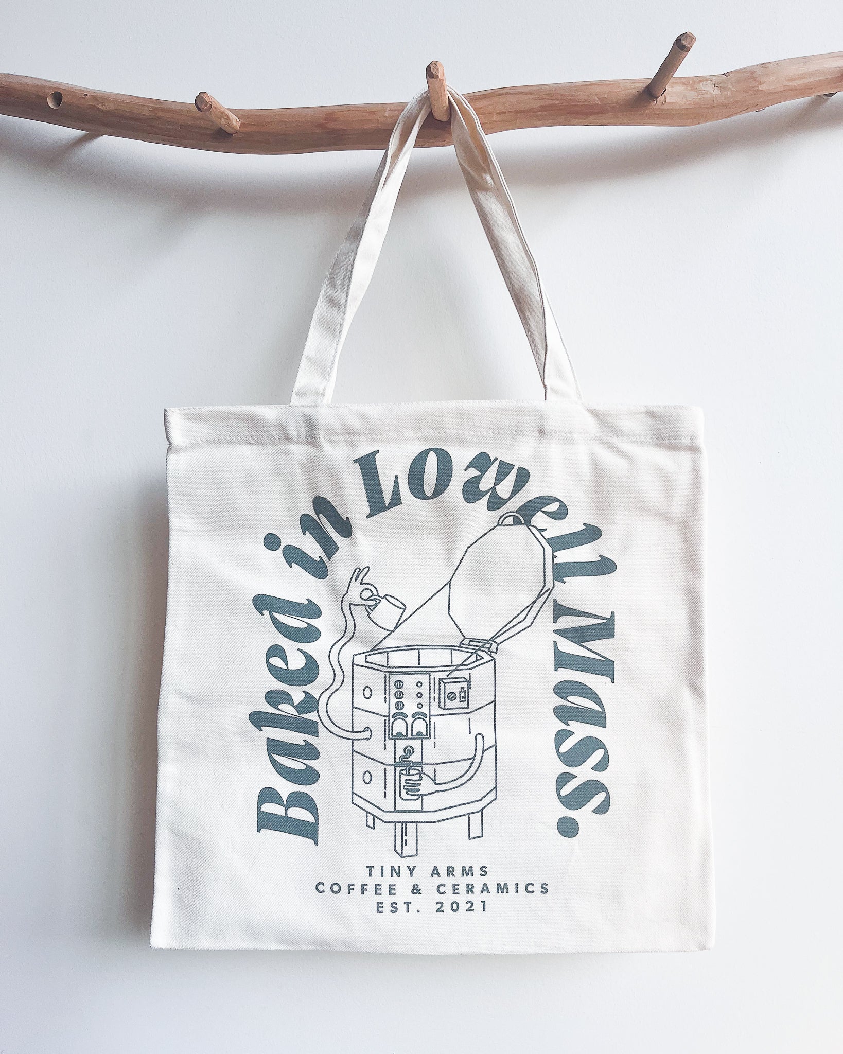 Baked in Lowell Mass. Tote Bag